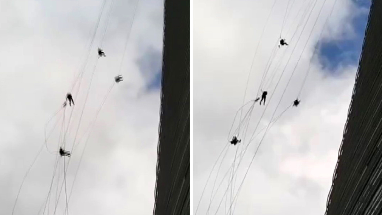 İstanbul’da yürekleri ağza getiren görüntü: Metrelerce yüksekte zor anlar