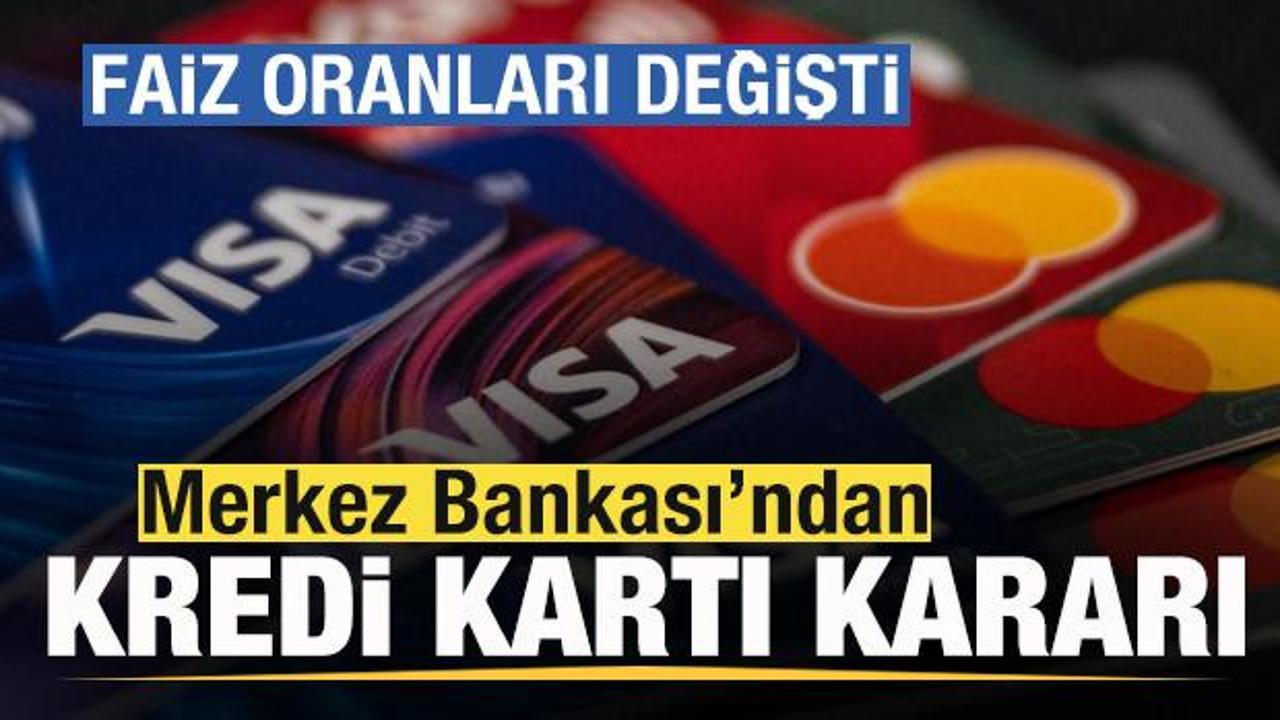 Merkez Bankası’ndan kredi kartı kararı! Faiz oranlarında indirim
