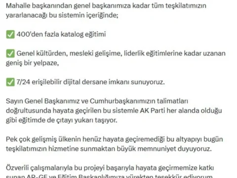 AK Parti’den Dijital Eğitim Sistemi